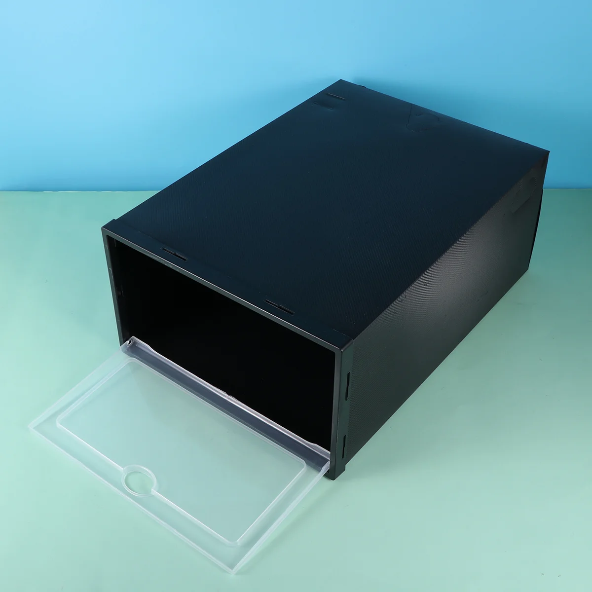 6pcs Thick Shoe Storage Box Transparent Stackable Plastic Organizer For Home Office Kitchen Large Size Black Shoes Bin
6pcs Thick Shoe Storage Box Transparent Stackable Plastic Organizer For Home Office Kitchen Large Size Black Shoes Bin