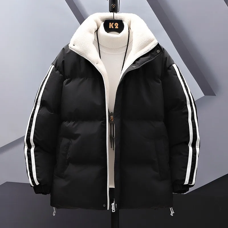 New Cotton Jacket Men's Winter Thickened Warm Jacket Standing Collar Cotton Jacket Youth Casual Sports Cotton Jacket Trend
New Cotton Jacket Men's Winter Thickened Warm Jacket Standing Collar Cotton Jacket Youth Casual Sports Cotton Jacket Trend