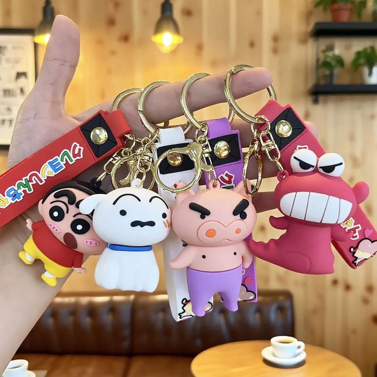 Anime Cartoon For Crayon Shin-Chan Keychains Pendant For Car Keychain Creative Women Doll Keyring Gifts
Anime Cartoon For Crayon Shin-Chan Keychains Pendant For Car Keychain Creative Women Doll Keyring Gifts