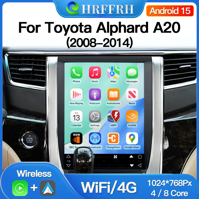 Car Radio Android15 Auto For Toyota Alphard ANH20 Elfa A20 2008-2014 Multimedia Video Vertical Tesla Style GPS 4G Player Carplay
Car Radio Android15 Auto For Toyota Alphard ANH20 Elfa A20 2008-2014 Multimedia Video Vertical Tesla Style GPS 4G Player Carplay