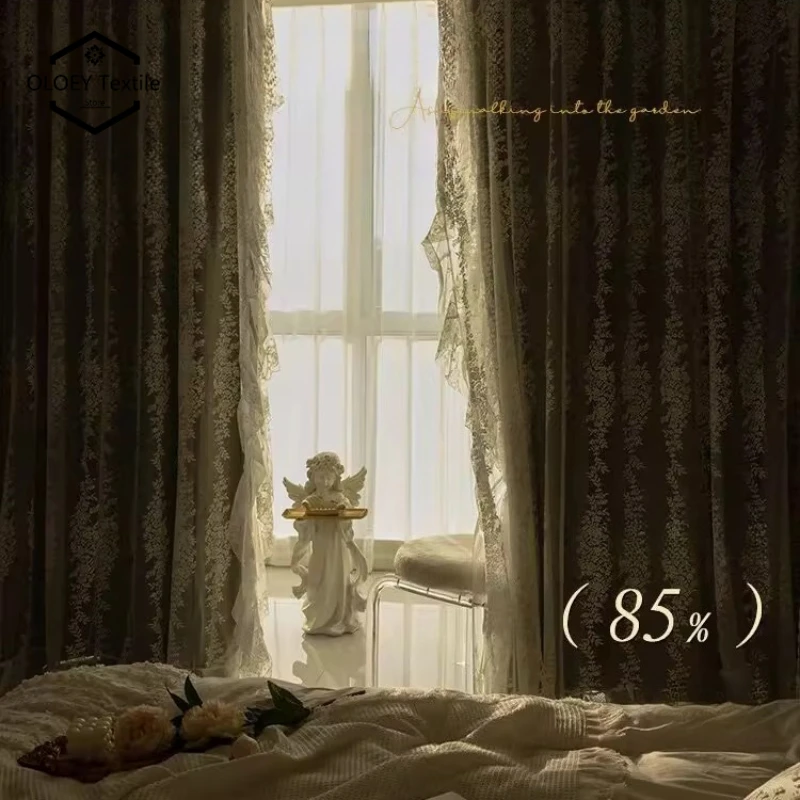French Rococo Luxury Curtains for Bedroom Living Room Custom Made Lace Sheer Wool Velvet Romantic Blackout Window Drapes Palace
French Rococo Luxury Curtains for Bedroom Living Room Custom Made Lace Sheer Wool Velvet Romantic Blackout Window Drapes Palace