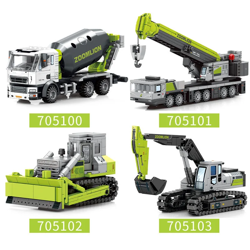 Construction engineering vehicle Excavator crane bulldozer concrete mixer truck Car building blocks Toy boy Christmas gift
Construction engineering vehicle Excavator crane bulldozer concrete mixer truck Car building blocks Toy boy Christmas gift