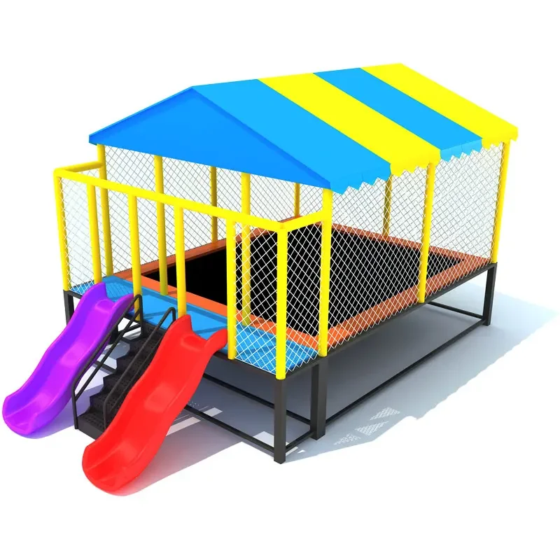 2026 Kids Rectangle Trampoline with Slide Indoor Outdoor Cage Bungee Jumping Equipment
2026 Kids Rectangle Trampoline with Slide Indoor Outdoor Cage Bungee Jumping Equipment