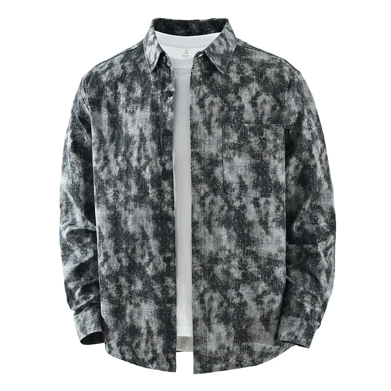 Spring New Long Sleeve Printed Shirt Men Japanese Streetwear Literary Top Lapel Casual Pure Cotton Shirts Male Spring Clothing
Spring New Long Sleeve Printed Shirt Men Japanese Streetwear Literary Top Lapel Casual Pure Cotton Shirts Male Spring Clothing