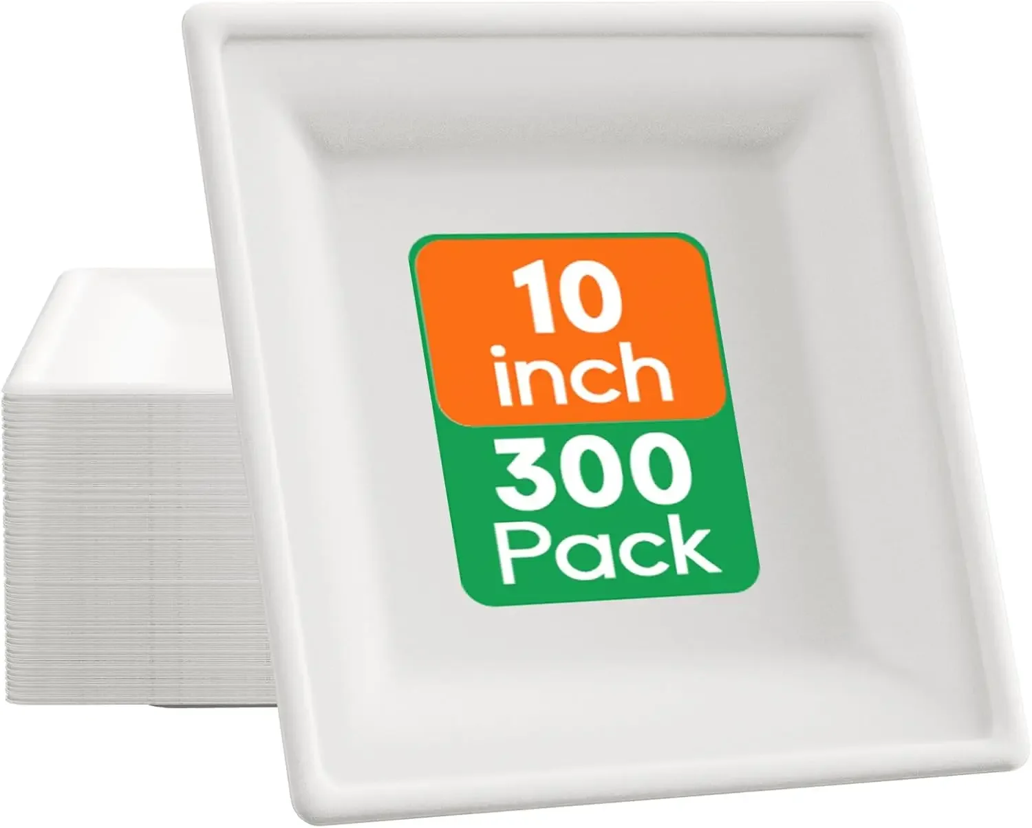 300 Pack 10 Inch Square White Compostable Biodegradable Heavy Duty Eco Friendly Disposable Dinner Party Plates Made From Sugarca
300 Pack 10 Inch Square White Compostable Biodegradable Heavy Duty Eco Friendly Disposable Dinner Party Plates Made From Sugarca