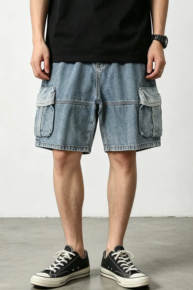 2026 Summer New American Retro Heavyweight Denim Cargo Shorts Men's Fashion 85.7% Cotton Washed Old Straight Casual 5-point Pant
2026 Summer New American Retro Heavyweight Denim Cargo Shorts Men's Fashion 85.7% Cotton Washed Old Straight Casual 5-point Pant