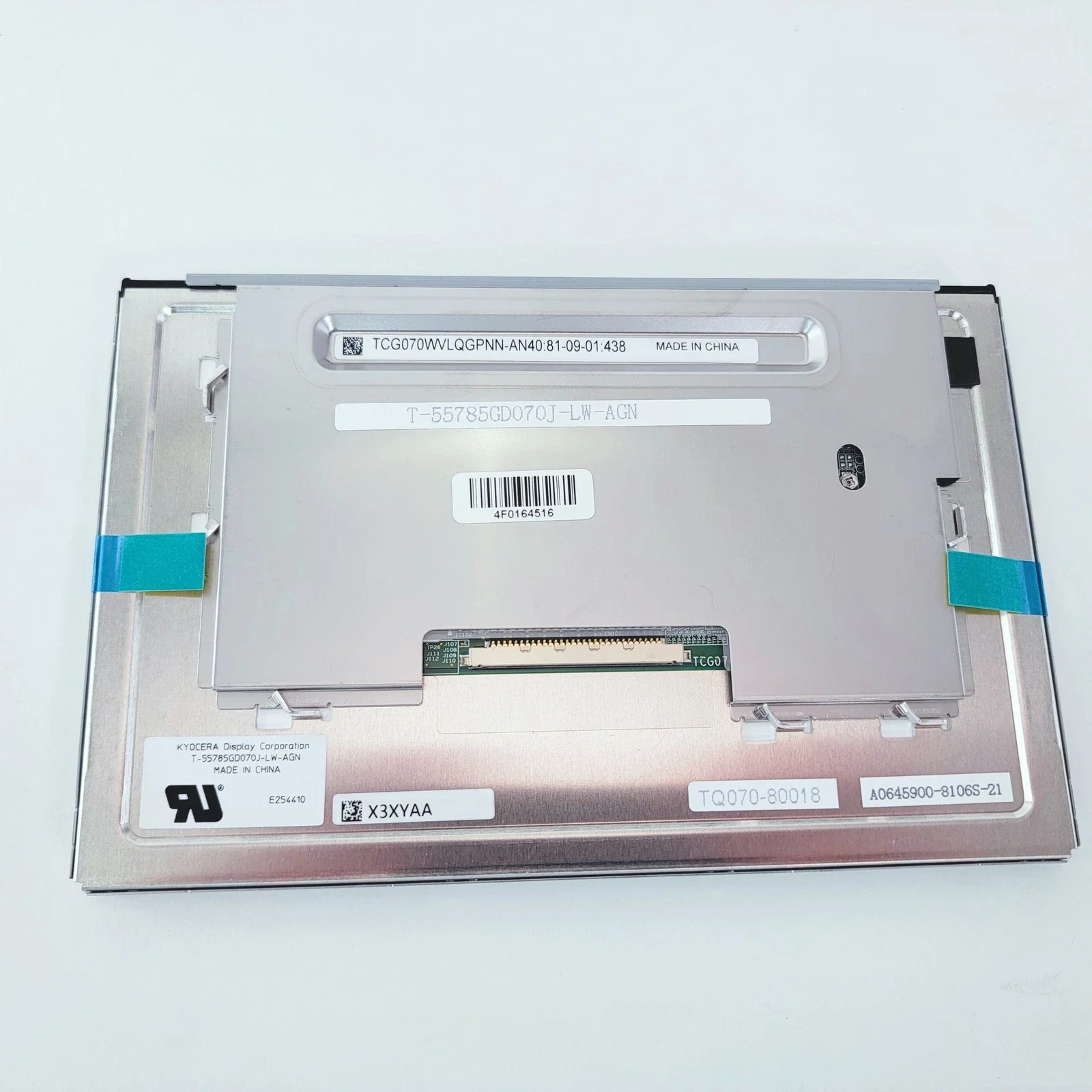 7-inch TCG070WVLQGPNN-AN40 perfect working and Spot Goods
7-inch TCG070WVLQGPNN-AN40 perfect working and Spot Goods