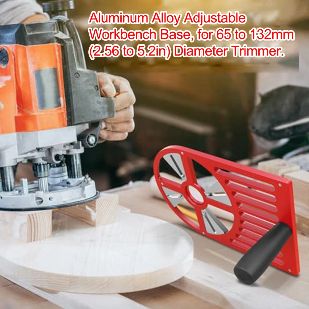 Trimming Router Base Plate 65 To 132mm Diameter Trimming Machine Workbench Base Adjustable Slider Aluminum Alloy
Trimming Router Base Plate 65 To 132mm Diameter Trimming Machine Workbench Base Adjustable Slider Aluminum Alloy
