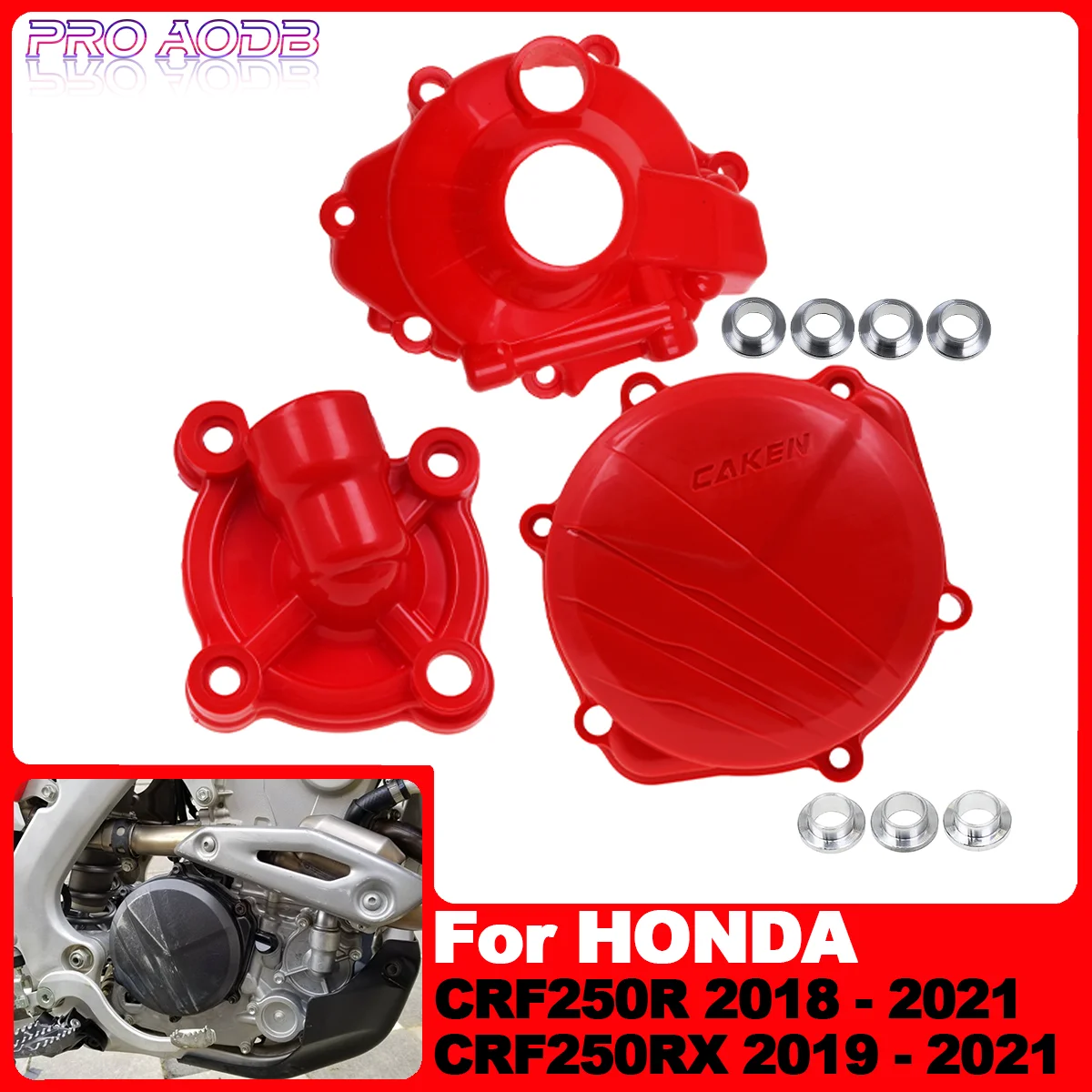 For Honda CRF250R CRF250RX CRF 250R 250RX 2018-2021 Dirt Bike parts Motorcycle Ignition Guard Water Pump Cover Clutch Protector
For Honda CRF250R CRF250RX CRF 250R 250RX 2018-2021 Dirt Bike parts Motorcycle Ignition Guard Water Pump Cover Clutch Protector