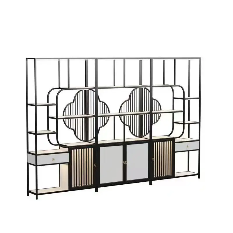 Solid wood wrought iron modern simple Duobao Pavilion tea cabinet shelf bookshelf ornament tea display cabinet
Solid wood wrought iron modern simple Duobao Pavilion tea cabinet shelf bookshelf ornament tea display cabinet
