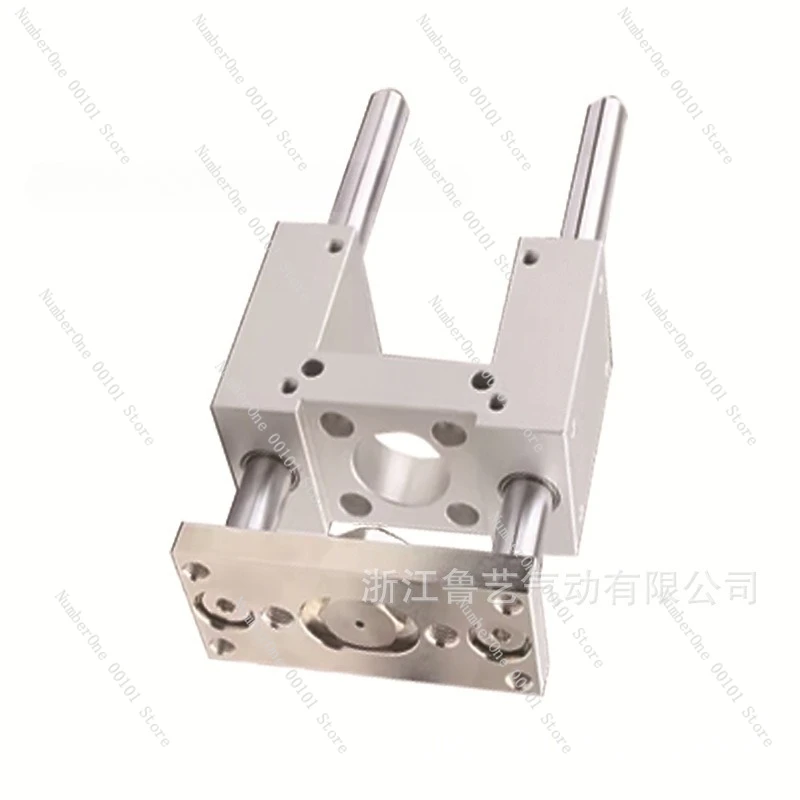 Кронштейн направляющей для цилиндра SC, трехосевой, с тремя штоками и направляющей штангой, рама для прессового цилиндра SC32/40/50/63/80, пневматический
Кронштейн направляющей для цилиндра SC, трехосевой, с тремя штоками и направляющей штангой, рама для прессового цилиндра SC32/40/50/63/80, пневматический