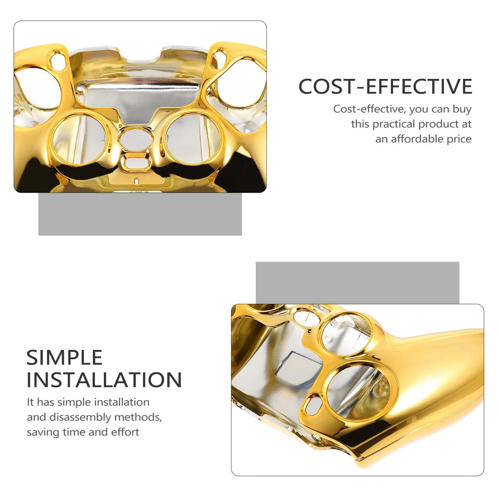 Gamepad Protective Cover Electroplated Gold Shell Case Accessories Simple Installation Comfortable Practical Durability
Gamepad Protective Cover Electroplated Gold Shell Case Accessories Simple Installation Comfortable Practical Durability