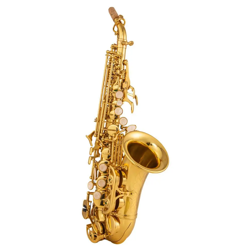 Japan SC992 Original 1 :1 key type curved soprano saxophone B-flat electrophoresis gold Professional saxo soprano saxofone
Japan SC992 Original 1 :1 key type curved soprano saxophone B-flat electrophoresis gold Professional saxo soprano saxofone