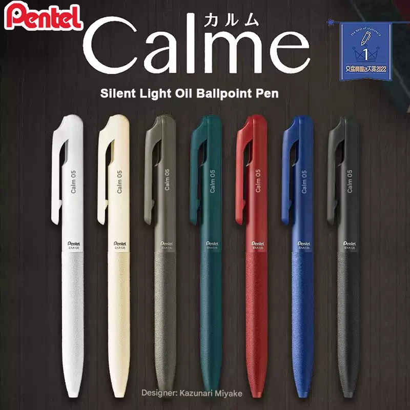 Pentel 0.5mm Calme Silent Light Oil Pen Low Noise 66% Quieter Leather Grip Matte Finish Smooth Writing Ballpoint Pens 7 Colors
Pentel 0.5mm Calme Silent Light Oil Pen Low Noise 66% Quieter Leather Grip Matte Finish Smooth Writing Ballpoint Pens 7 Colors