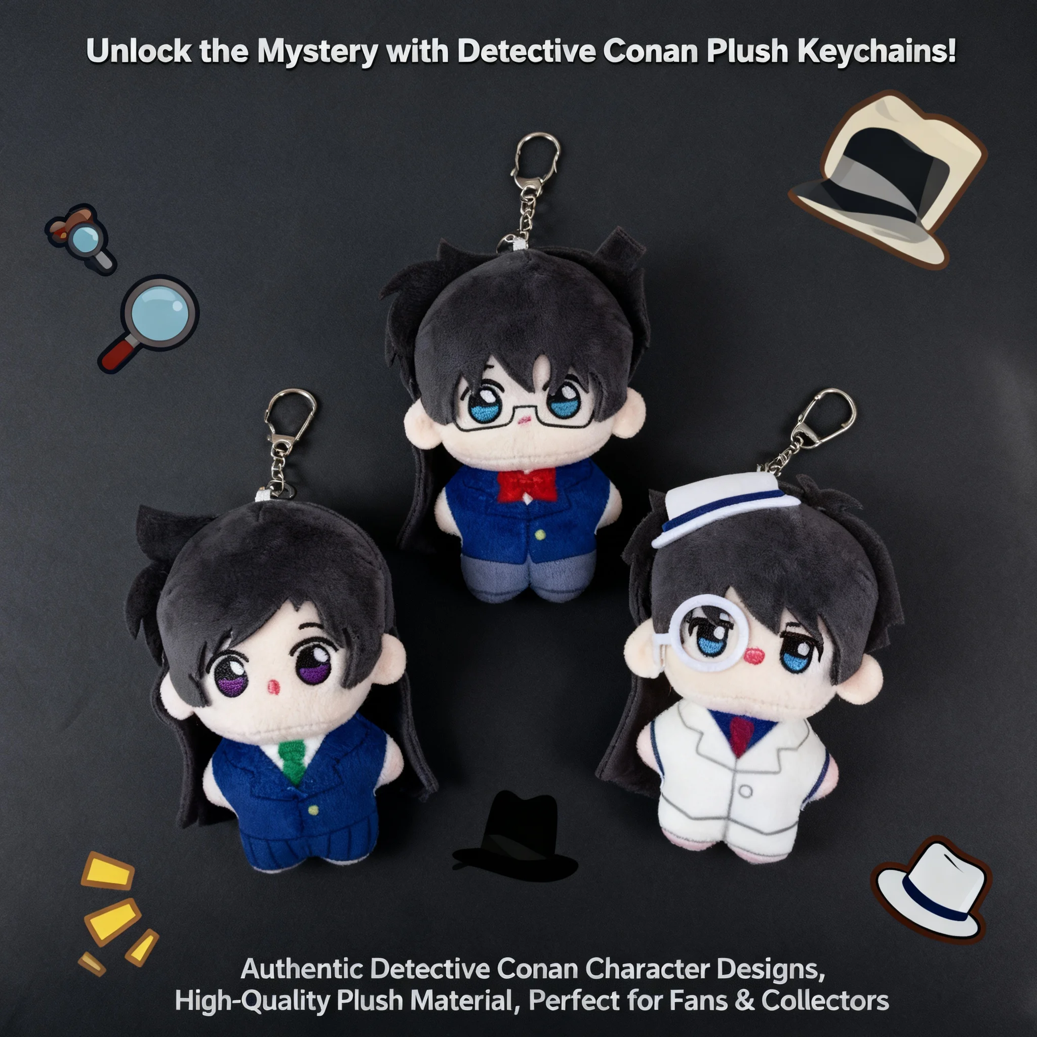 Anime Plush Keychain Cute Soft Toy Accessories Japanese Cartoon Conan Jujutsu Kaisen Deep Space Doll Keychain Pendant Wholesale
Anime Plush Keychain Cute Soft Toy Accessories Japanese Cartoon Conan Jujutsu Kaisen Deep Space Doll Keychain Pendant Wholesale