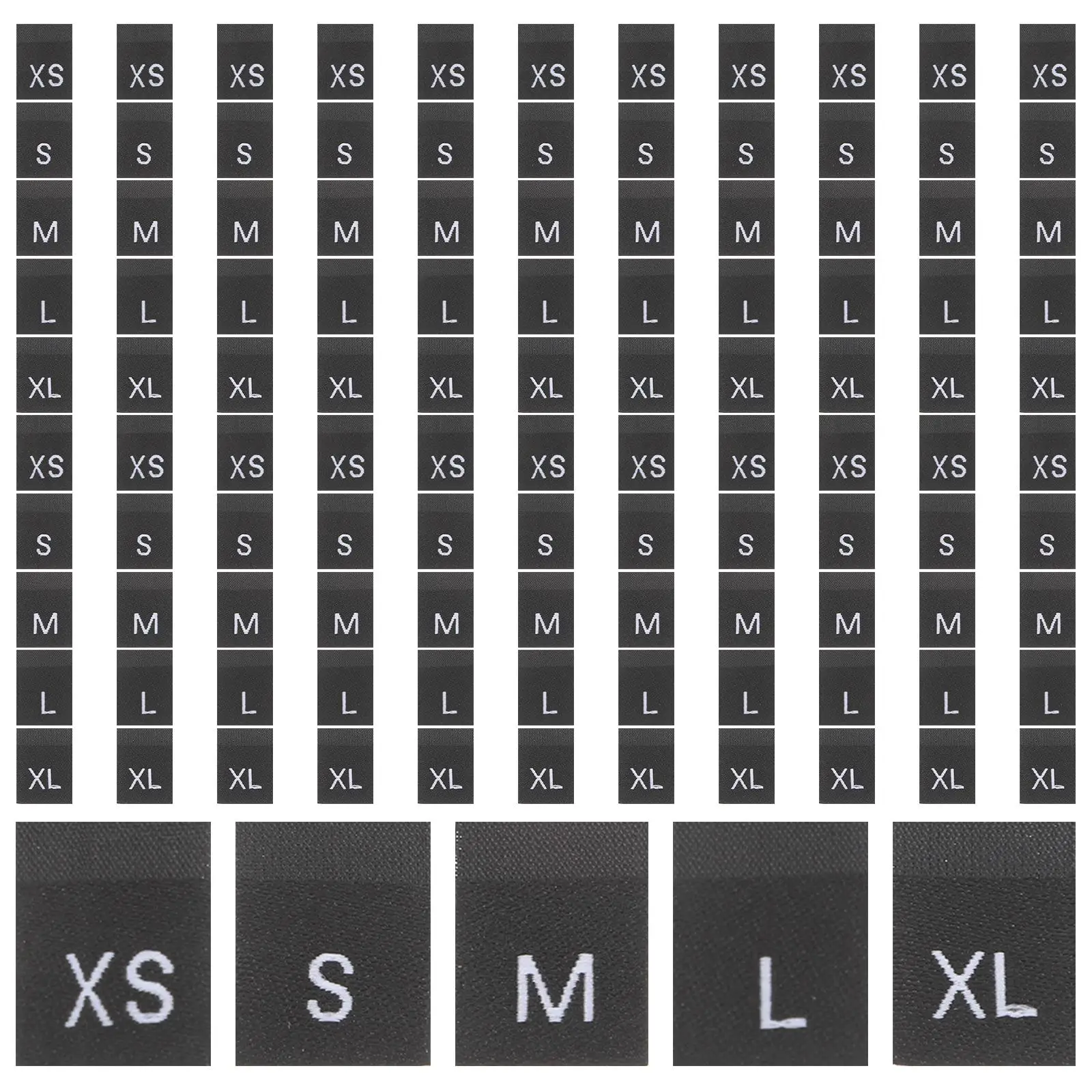 500 Pcs Garment Size Labels Clothes Tags Polyester Woven Label Sewing Small Costume Labels Washable Storage Inventory
500 Pcs Garment Size Labels Clothes Tags Polyester Woven Label Sewing Small Costume Labels Washable Storage Inventory