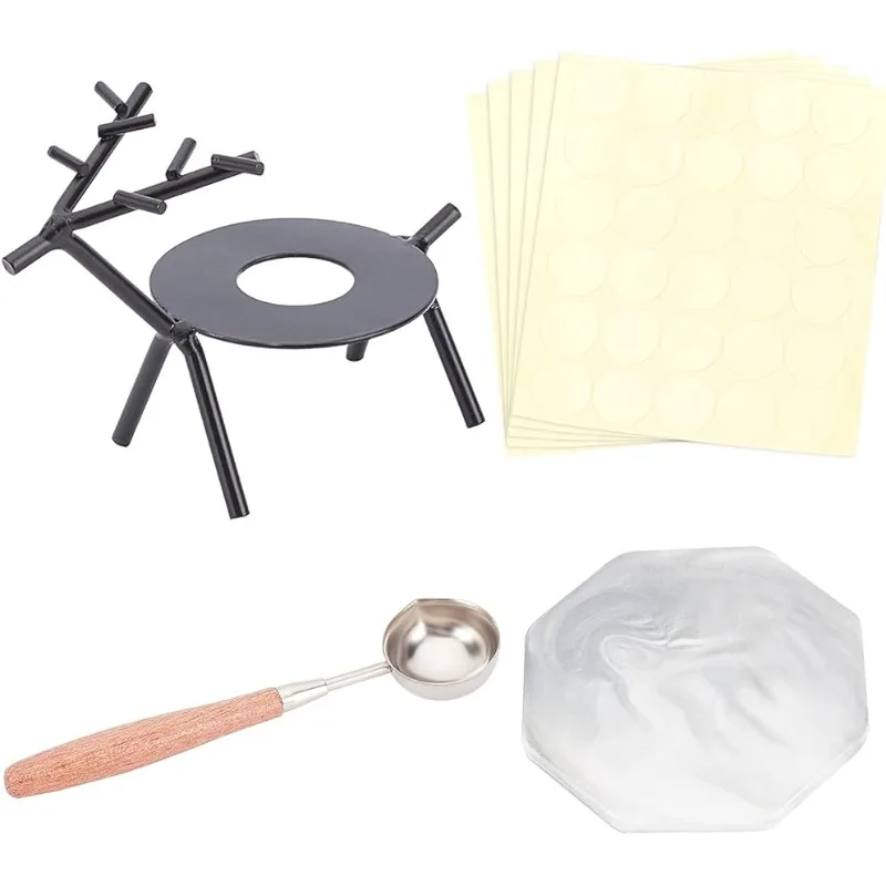 1set Wax Seal Warmer Melting Kit with Deer Melting Spoon Holder Marble Pattern Coaster Wax Spoon Transparent Stickers Vintage
1set Wax Seal Warmer Melting Kit with Deer Melting Spoon Holder Marble Pattern Coaster Wax Spoon Transparent Stickers Vintage