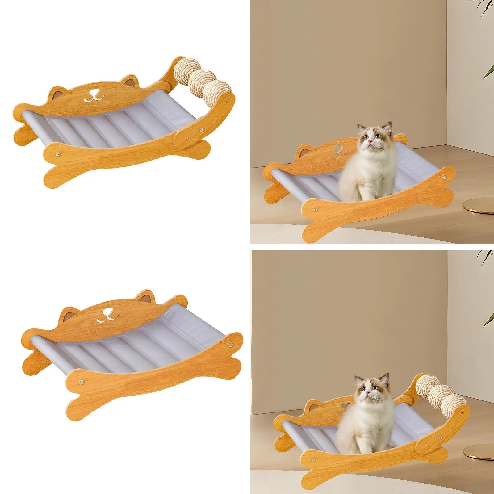 Cat Scratcher Bed Scratching Board Lounger Pet Cot Sleeping Cat Lounge Chair for Bunny Rabbit Puppy Small Dogs Indoor Large Cats
Cat Scratcher Bed Scratching Board Lounger Pet Cot Sleeping Cat Lounge Chair for Bunny Rabbit Puppy Small Dogs Indoor Large Cats