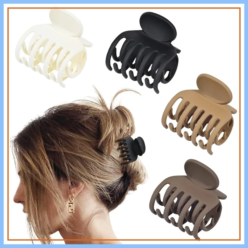 Double Row Teeth Hair Clips for Thin Hair, 4 Pack 1.6 Inch Small Claw Clips, Matte Non-slip Short Hair Accessories for Women
Double Row Teeth Hair Clips for Thin Hair, 4 Pack 1.6 Inch Small Claw Clips, Matte Non-slip Short Hair Accessories for Women