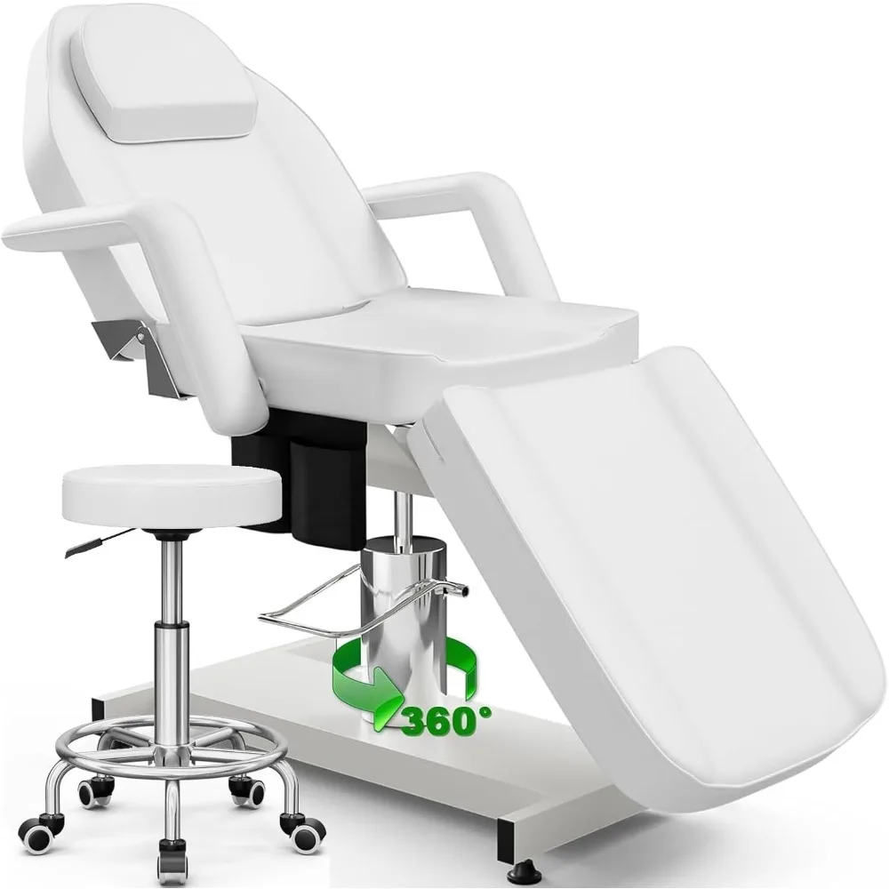 Upgrade Super Large Pump Tattoo Chair Bed and Stool, 360 Swivel Facial Beds, Hydraulic Adjustable Height and Angle
Upgrade Super Large Pump Tattoo Chair Bed and Stool, 360 Swivel Facial Beds, Hydraulic Adjustable Height and Angle