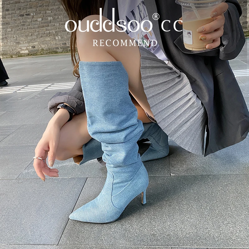 Ods Winter Woman High Boots Sexy High Heels Suede Elasticity The Knee Boots Fashion Pointed Toe Ladies Elegant Thin Heel Long
Ods Winter Woman High Boots Sexy High Heels Suede Elasticity The Knee Boots Fashion Pointed Toe Ladies Elegant Thin Heel Long