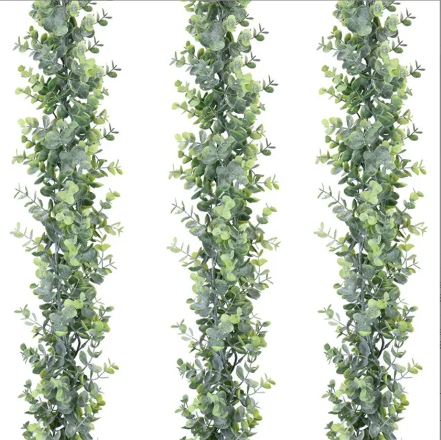 2Packs 6 Feet Artificial Eucalyptus Garland Fake Vines Wall Hanging Faux Greenery Home Wedding Garden Decor Plastic Rattan
2Packs 6 Feet Artificial Eucalyptus Garland Fake Vines Wall Hanging Faux Greenery Home Wedding Garden Decor Plastic Rattan