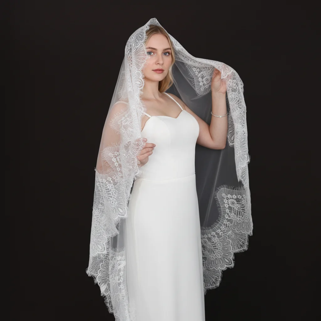 Bride's Dream Veil Cathedral Length Lace Wedding Veil with Delicate Trim Elegant Bridal Headpiece for Unforgettable Wedding G151
Bride's Dream Veil Cathedral Length Lace Wedding Veil with Delicate Trim Elegant Bridal Headpiece for Unforgettable Wedding G151
