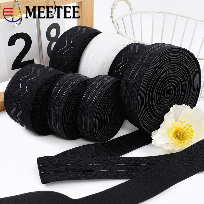 5/10M 10-50mm Non-slip Silicone Elastic Band for Bra Strap Underwear Rubber Grip Tape Belt Garment Sewing DIY Clothing Trim Band
5/10M 10-50mm Non-slip Silicone Elastic Band for Bra Strap Underwear Rubber Grip Tape Belt Garment Sewing DIY Clothing Trim Band