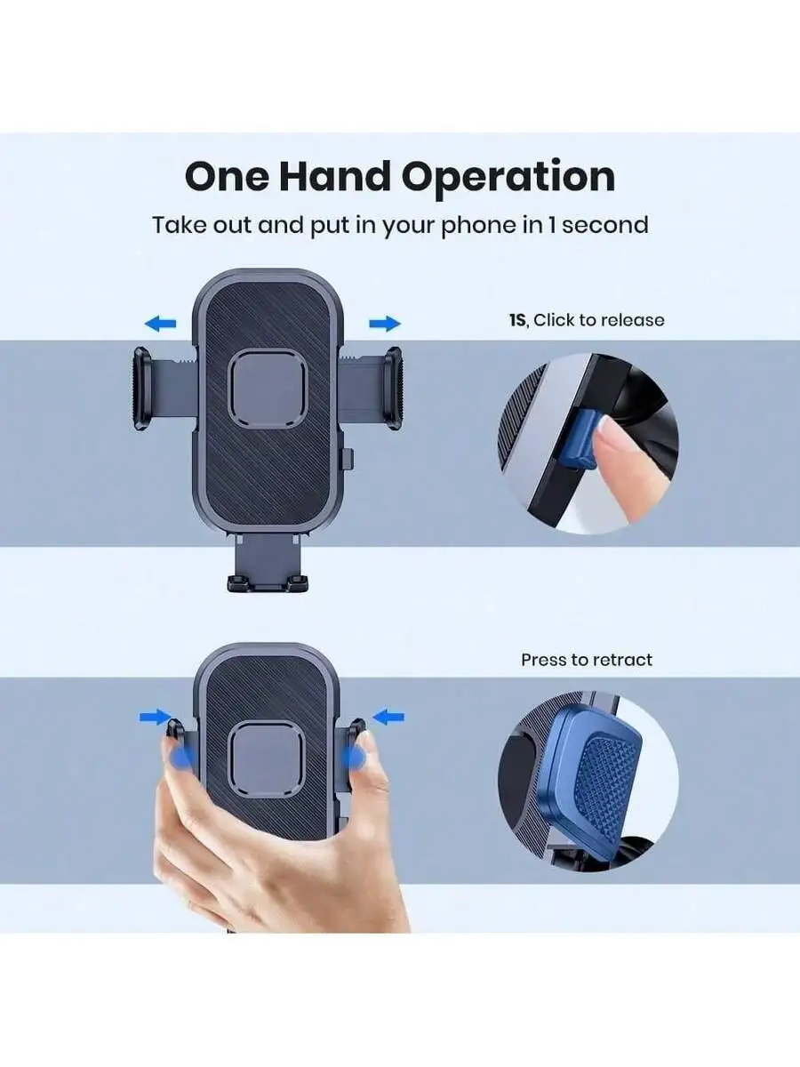 Car Phone Holder Mount For Dashboard Hands-Free Universal Smartphone
Car Phone Holder Mount For Dashboard Hands-Free Universal Smartphone