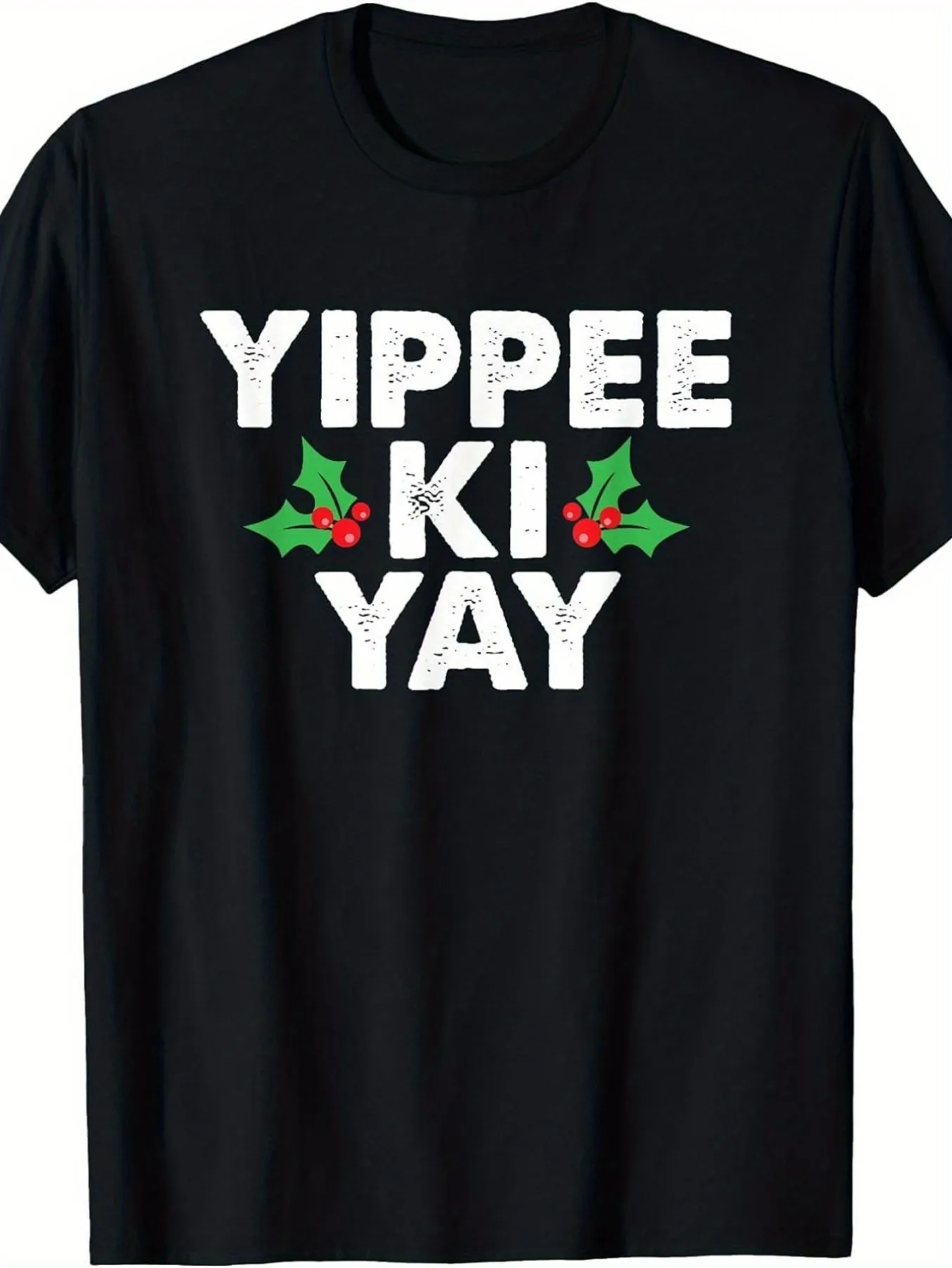 Kiyay Action Movie Christmas T-Shirt - Black Short Sleeve Vintage 80S 90S Design, Featuring Die Hard Quotes, Loose Fit, Ideal Gift for Holiday Parties)
Kiyay Action Movie Christmas T-Shirt - Black Short Sleeve Vintage 80S 90S Design, Featuring Die Hard Quotes, Loose Fit, Ideal Gift for Holiday Parties)