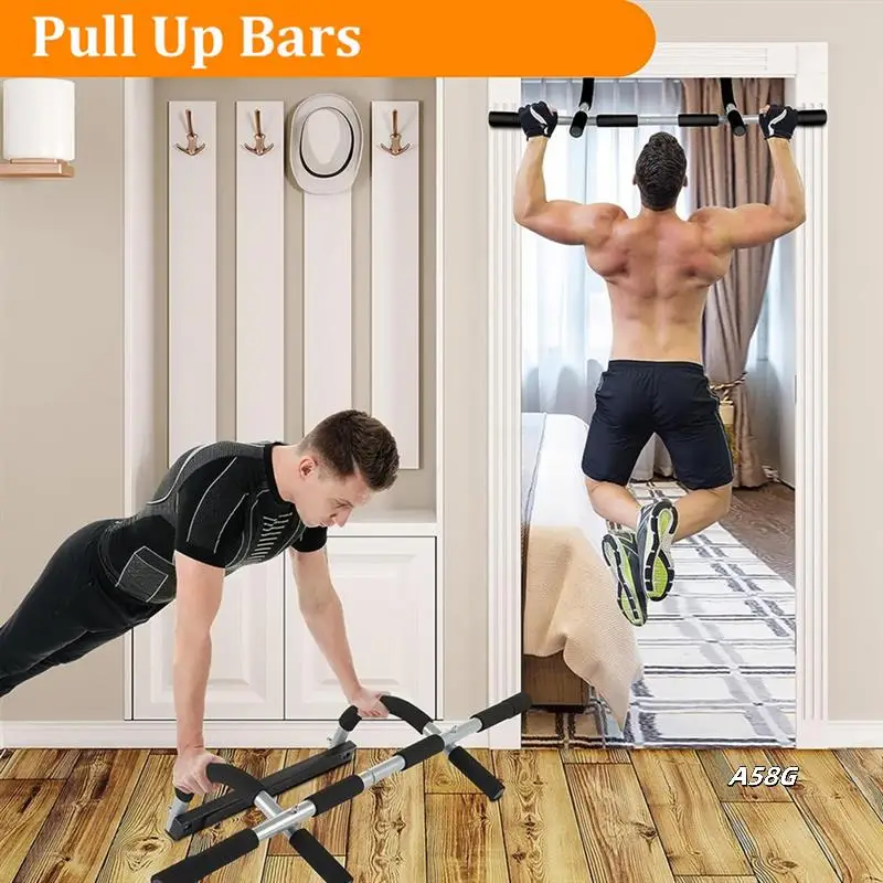 Wall Mounted Pull Up Bar - Chin Up Bar For Doorway, Multi-Gym Home Fitness Equipment With Enhanced Door Frame Protection
Wall Mounted Pull Up Bar - Chin Up Bar For Doorway, Multi-Gym Home Fitness Equipment With Enhanced Door Frame Protection