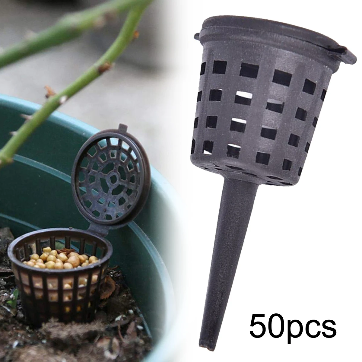 50Pcs Orchid Cultivate Park Root Nursery Pots with Lid Automatic Fertilizer Pot Box for Flower Pots Bonsai Orchid
50Pcs Orchid Cultivate Park Root Nursery Pots with Lid Automatic Fertilizer Pot Box for Flower Pots Bonsai Orchid