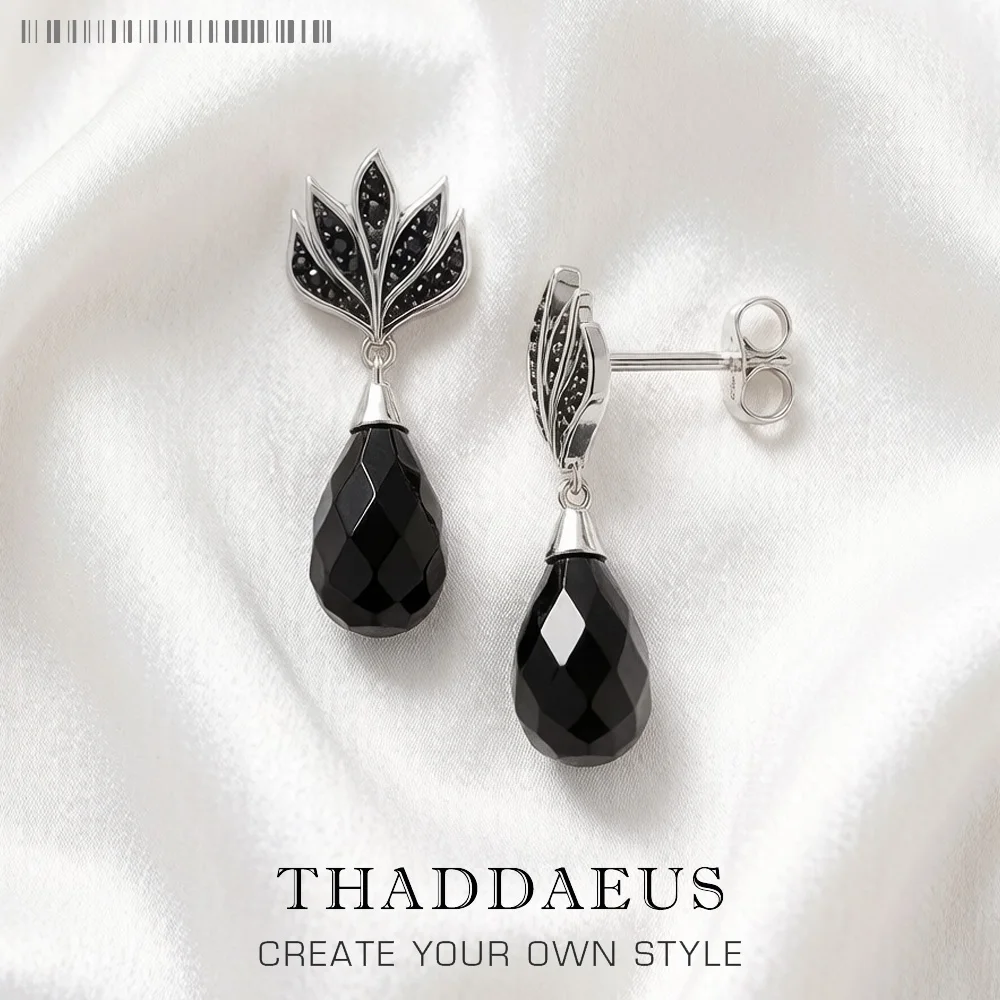 Earrings Black Flame Design Water Drop New Vintage 925 Sterling Silver Gift For Women High Quality Fine Jewelry
Earrings Black Flame Design Water Drop New Vintage 925 Sterling Silver Gift For Women High Quality Fine Jewelry
