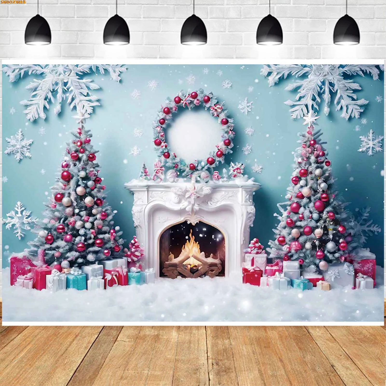 Christmas Day Wreath Family New Year Party Photography Backdrops Prop Window Living Room Xmas Tree Gift Snow Background TY-01
Christmas Day Wreath Family New Year Party Photography Backdrops Prop Window Living Room Xmas Tree Gift Snow Background TY-01