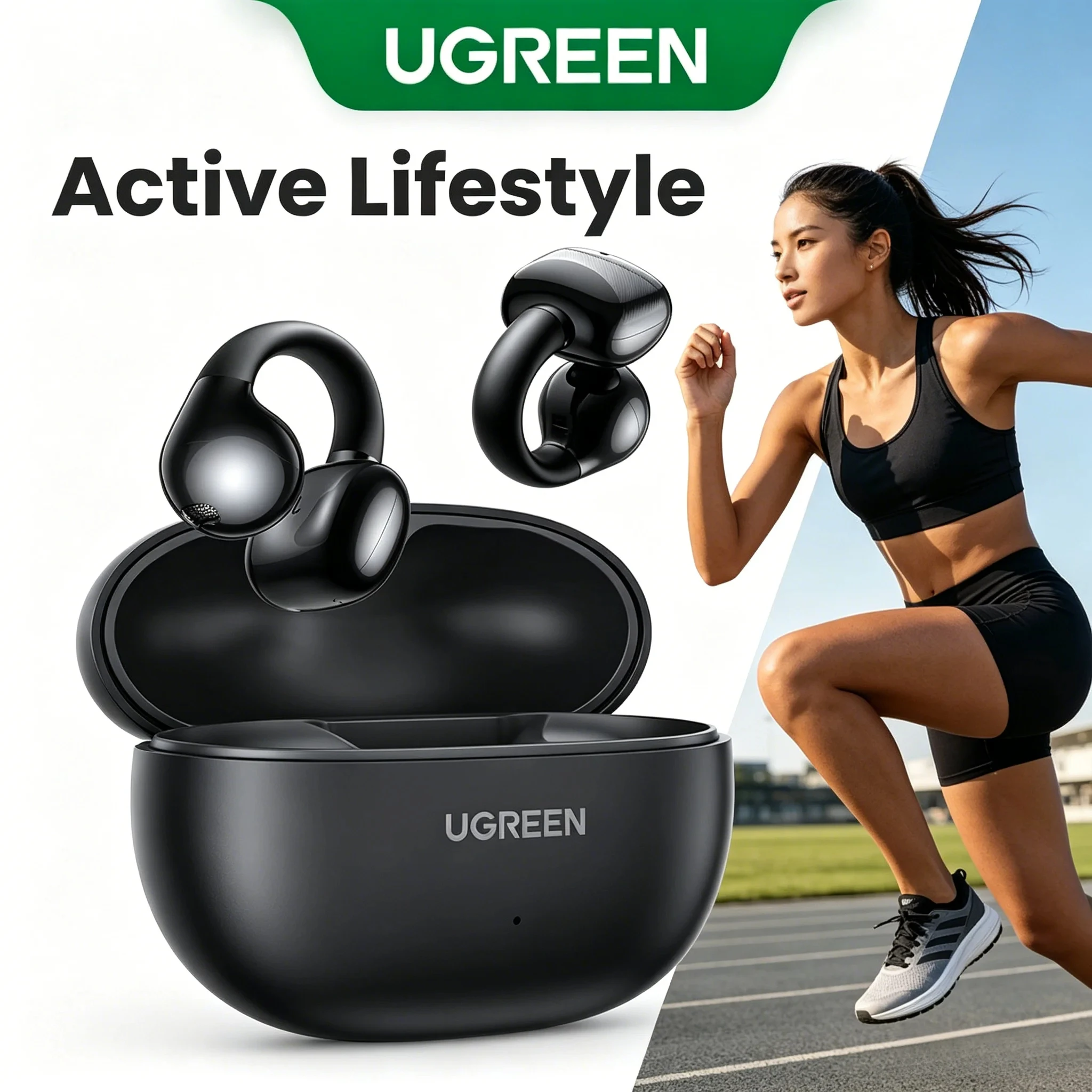 UGREEN S3 Choice HiTune Open Ear Clip Wireless Earbuds Bluetooth Sports Earphones Headphones in Mic with Earhooks & Ear Hook
UGREEN S3 Choice HiTune Open Ear Clip Wireless Earbuds Bluetooth Sports Earphones Headphones in Mic with Earhooks & Ear Hook