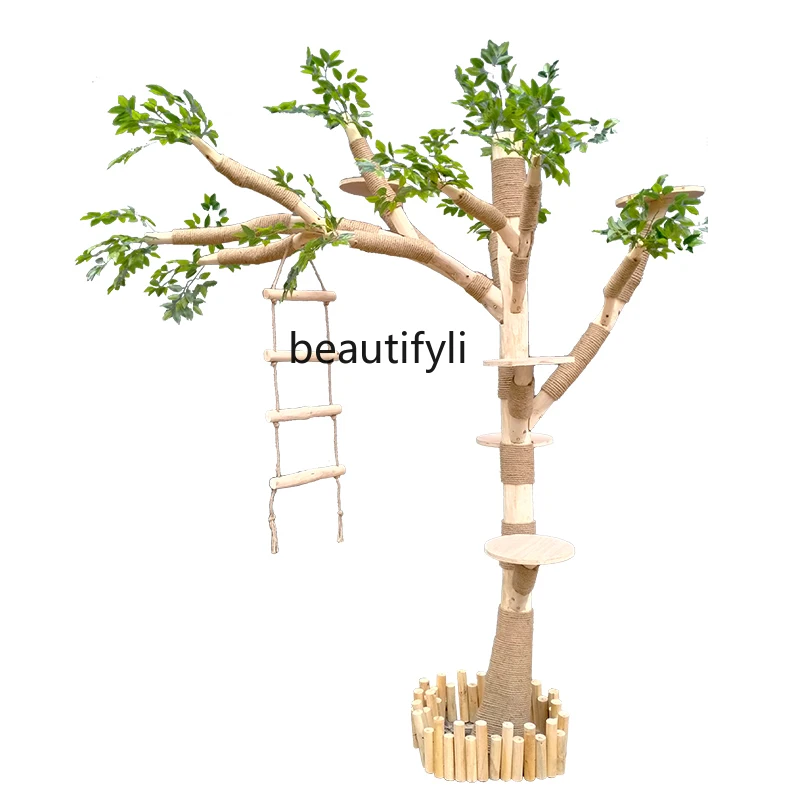 Cat climbing frame wear-resistant non-stick hair real tree trunk large cat climbing tree pet jumping platform integrated
Cat climbing frame wear-resistant non-stick hair real tree trunk large cat climbing tree pet jumping platform integrated