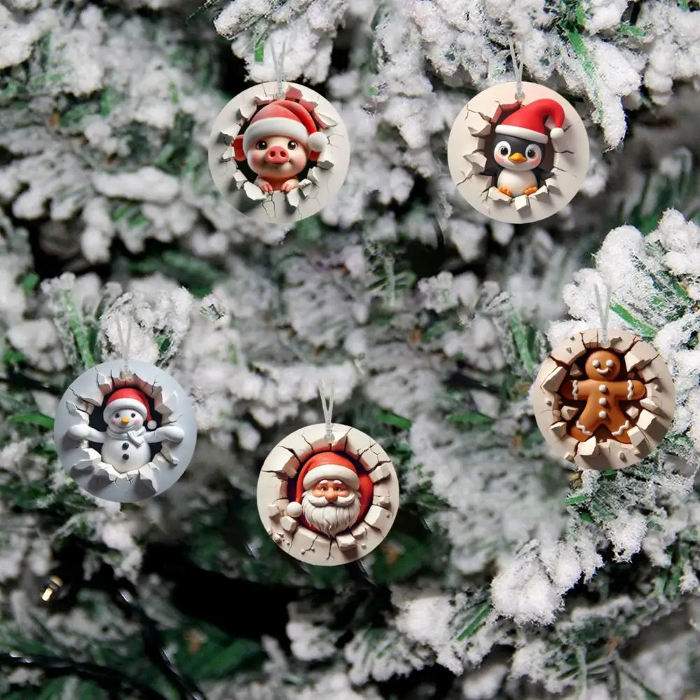 Unique Shape Ornament Christmas Ornaments Ready to Hang Festive Holiday Tree Decorations Cartoon Santa Snowman for Christmas
Unique Shape Ornament Christmas Ornaments Ready to Hang Festive Holiday Tree Decorations Cartoon Santa Snowman for Christmas