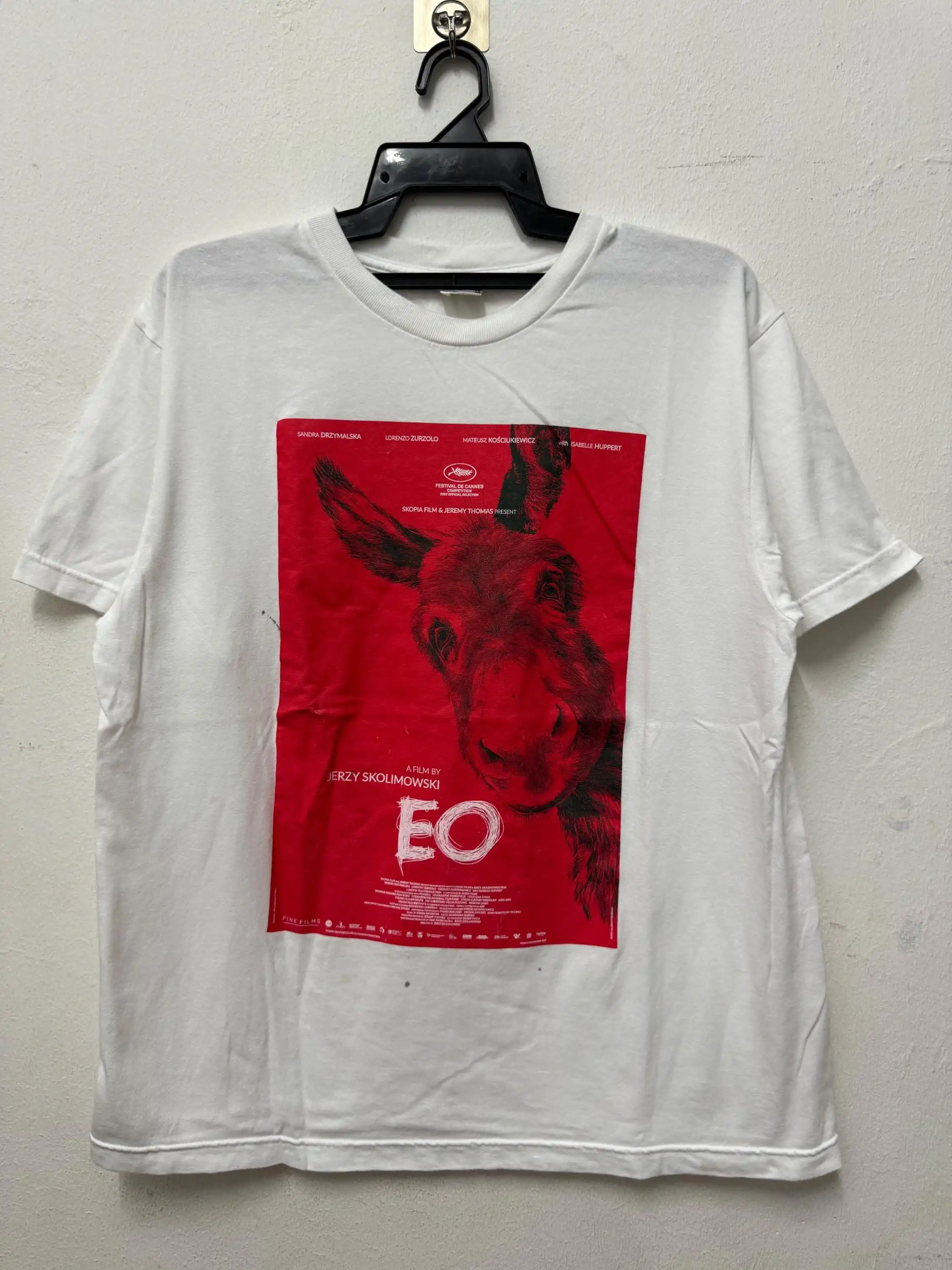 EO Polish Italian Film By Jerzy Skolimowski Cannes Festival Movie T Shirt Movies Vintage Size L
EO Polish Italian Film By Jerzy Skolimowski Cannes Festival Movie T Shirt Movies Vintage Size L