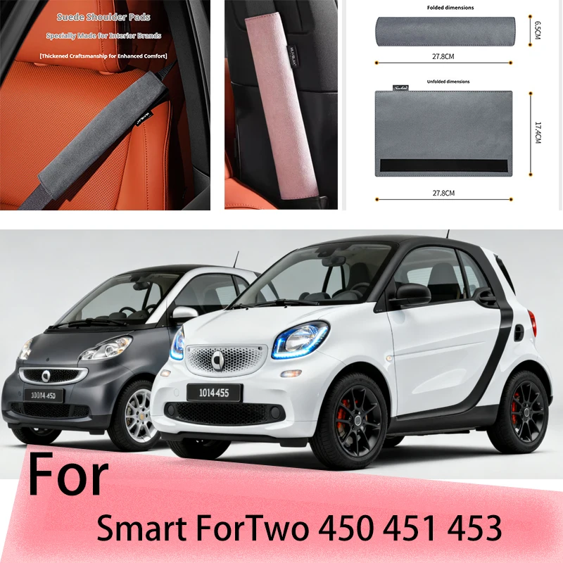Для Smart ForTwo 450 451 453 Защитная пленка для ремня безопасности автомобиля подходит для всех сезонов, изготовлена из замшевой ткани, автомобильные принадлежности для интерьера
Для Smart ForTwo 450 451 453 Защитная пленка для ремня безопасности автомобиля подходит для всех сезонов, изготовлена из замшевой ткани, автомобильные принадлежности для интерьера