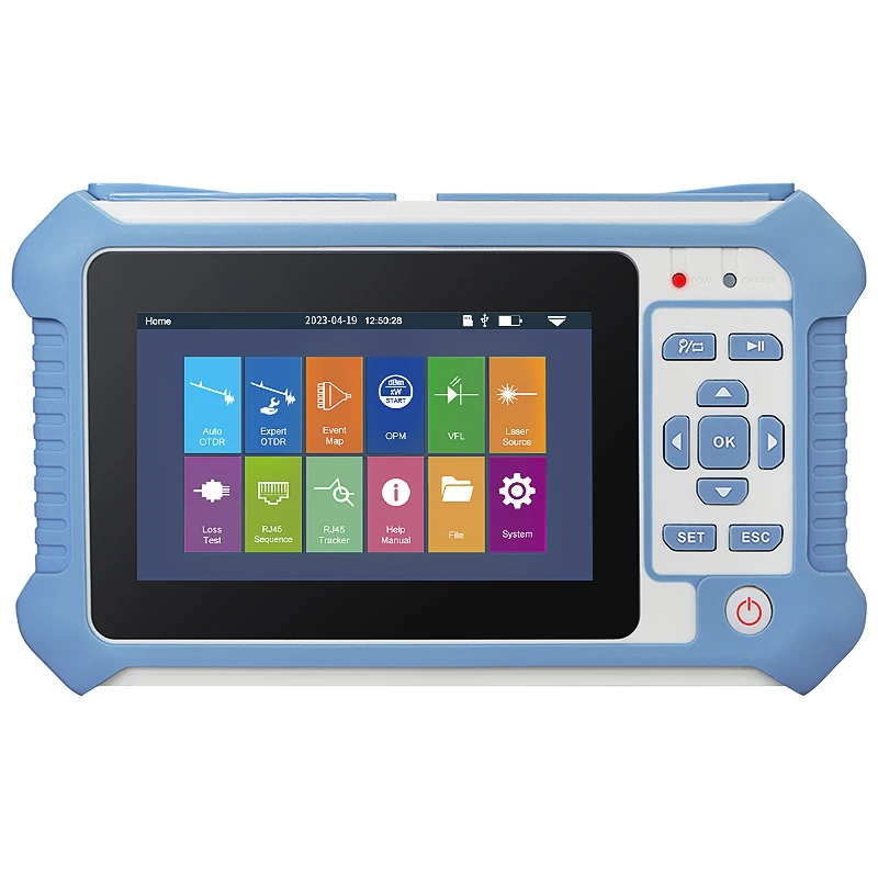 COMPTYCO AUA513U/A Live Testing Optical Time Domain Reflectometer 80km 1310nm 9 Functionality OPM VFL Fiber Optic Tester OTDR
COMPTYCO AUA513U/A Live Testing Optical Time Domain Reflectometer 80km 1310nm 9 Functionality OPM VFL Fiber Optic Tester OTDR