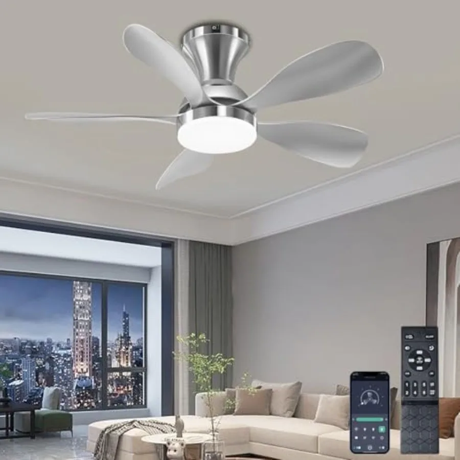 Ceiling Fans with Lights 33 Inch Low Profile Ceiling Fan with Light and Remote Control Flush Mount 3CCT Dimmable Noiseless Reve
Ceiling Fans with Lights 33 Inch Low Profile Ceiling Fan with Light and Remote Control Flush Mount 3CCT Dimmable Noiseless Reve