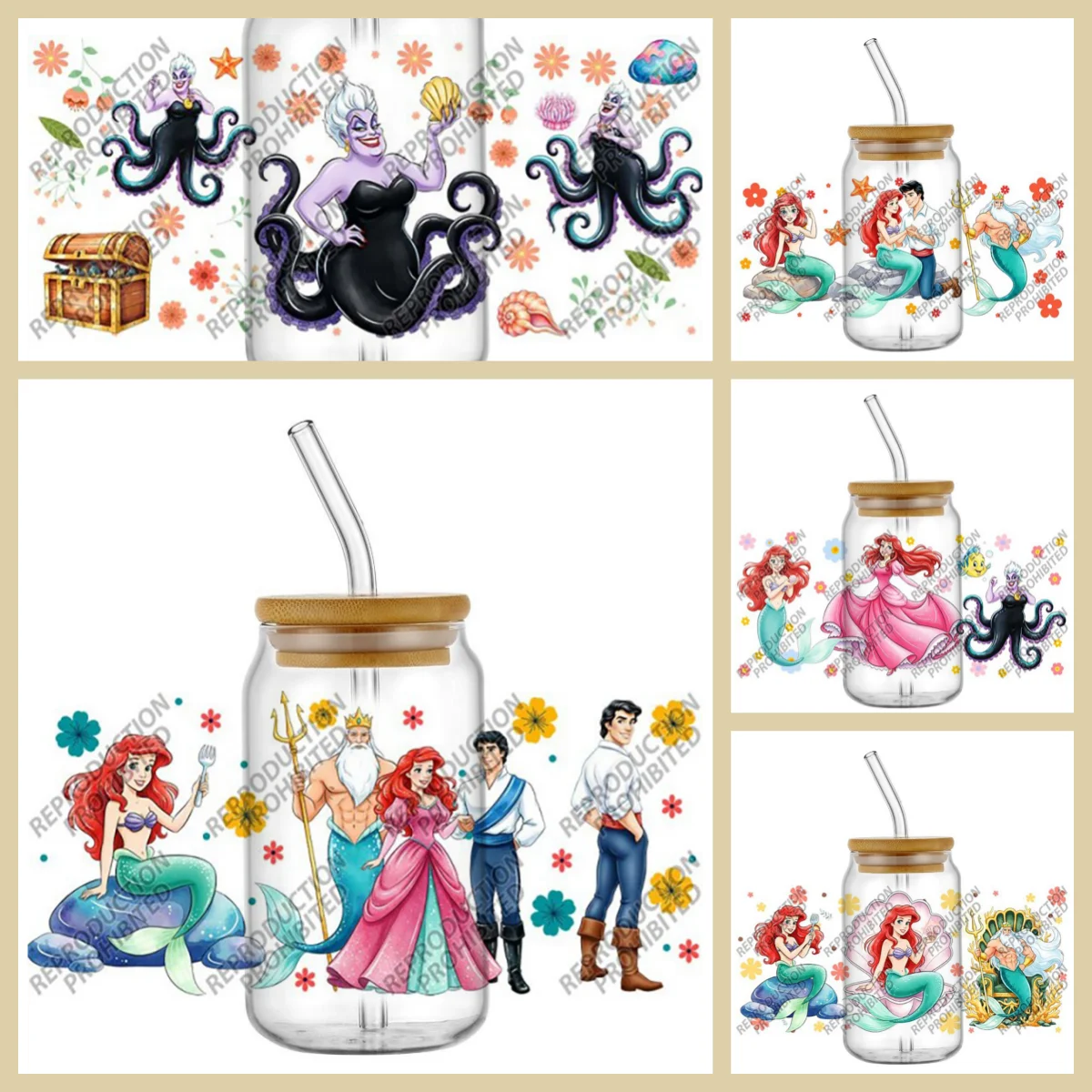High Quality 3D Cartoon Beautiful Mermaid Decal Transfer Sticker for 16oz Libbey Can DIY Phone Mug Washable UV DTF Cup Wrap
High Quality 3D Cartoon Beautiful Mermaid Decal Transfer Sticker for 16oz Libbey Can DIY Phone Mug Washable UV DTF Cup Wrap
