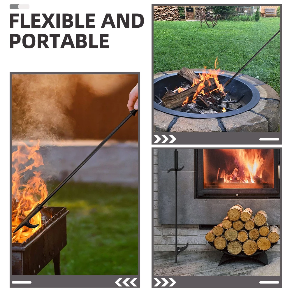 Hook Steel Fireplace Poker Long Handle Portable Fire Pit Tool For Indoor Outdoor Barbecue Camping Tongs
Hook Steel Fireplace Poker Long Handle Portable Fire Pit Tool For Indoor Outdoor Barbecue Camping Tongs