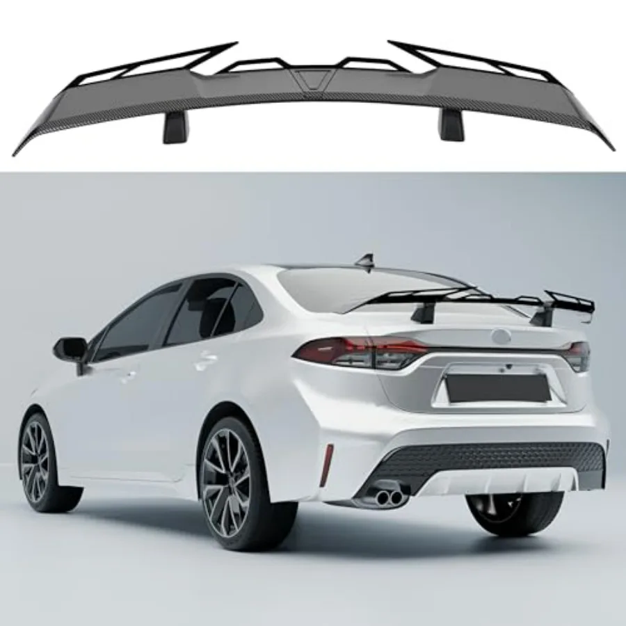 Toyota Corolla sedan trunk-mounted carbon fiber look GT duckbill spoiler for all years and models lightweight, aerodynamic, eas
Toyota Corolla sedan trunk-mounted carbon fiber look GT duckbill spoiler for all years and models lightweight, aerodynamic, eas