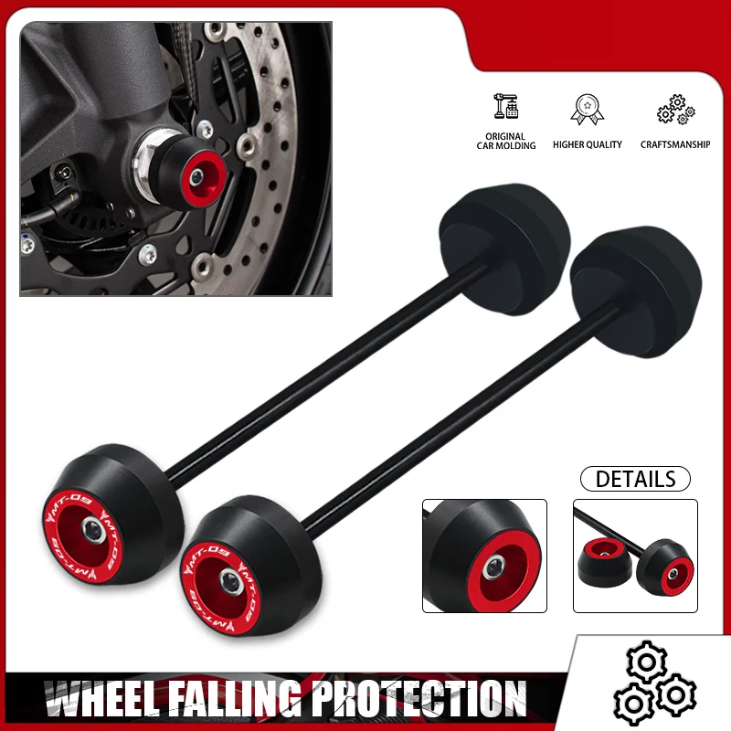 MT-09 Front Rear Axle Wheel Fork Crash Sliders Cap For mt09 MT09 FZ09 FJ09 XSR900 Motorcycle Wheel Protector Pad
MT-09 Front Rear Axle Wheel Fork Crash Sliders Cap For mt09 MT09 FZ09 FJ09 XSR900 Motorcycle Wheel Protector Pad