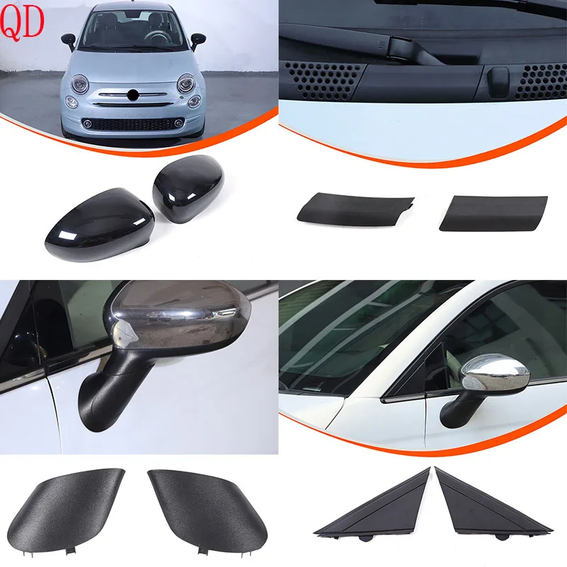 For Fiat 500 2016+ ABS black car rearview mirror cover side triangle panel decorative sticker car Replacement accessories
For Fiat 500 2016+ ABS black car rearview mirror cover side triangle panel decorative sticker car Replacement accessories