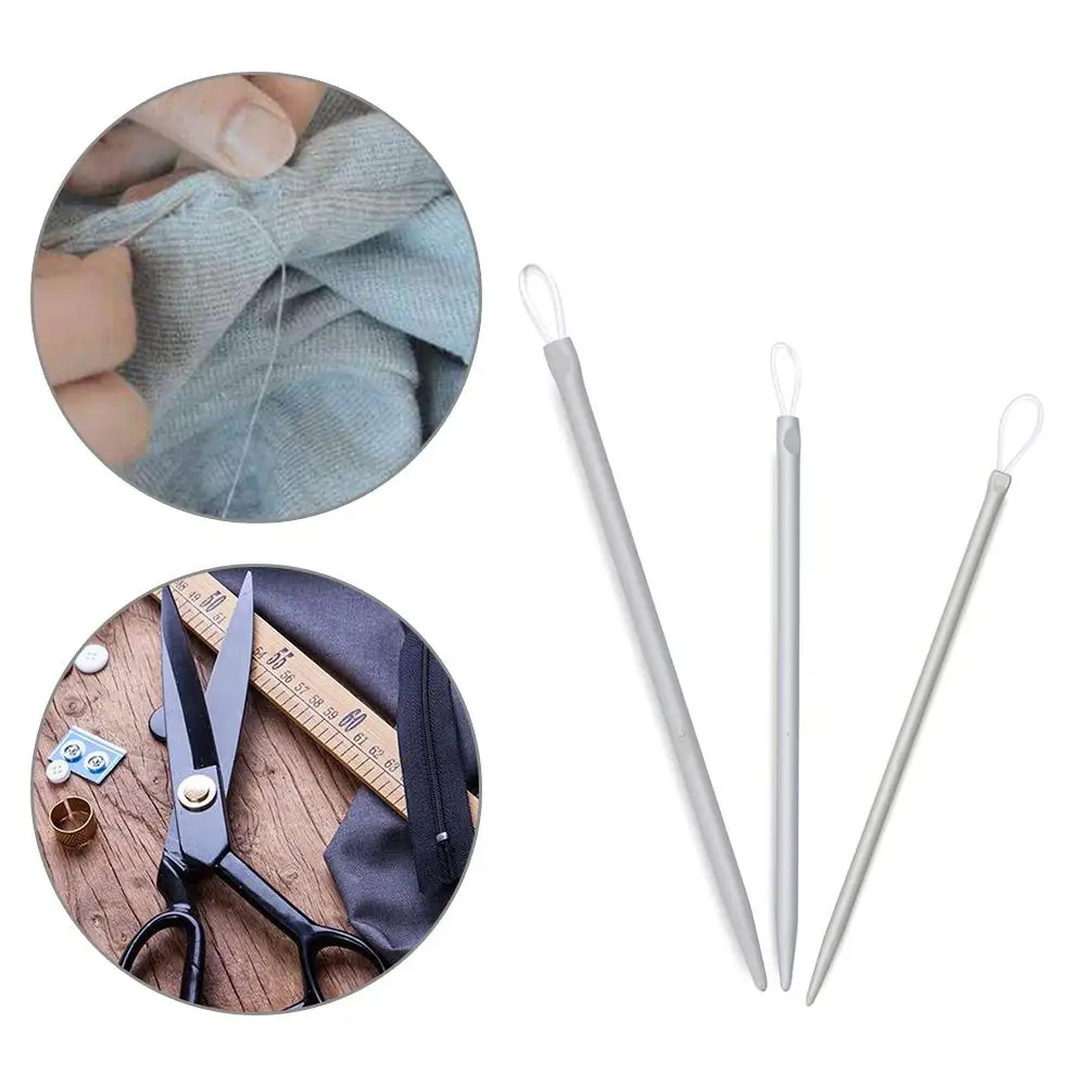 3pcs/set Ergonomic Handle Crochet Hook Art Craft Nylon Wire Big Eye Knitting Needles Yarn Sewing Needles
3pcs/set Ergonomic Handle Crochet Hook Art Craft Nylon Wire Big Eye Knitting Needles Yarn Sewing Needles
