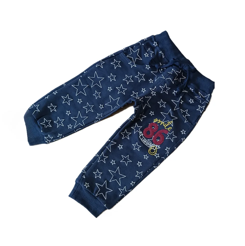 Full printed boys pants embroidered cotton sports trousers children's clothing wholesale
Full printed boys pants embroidered cotton sports trousers children's clothing wholesale
