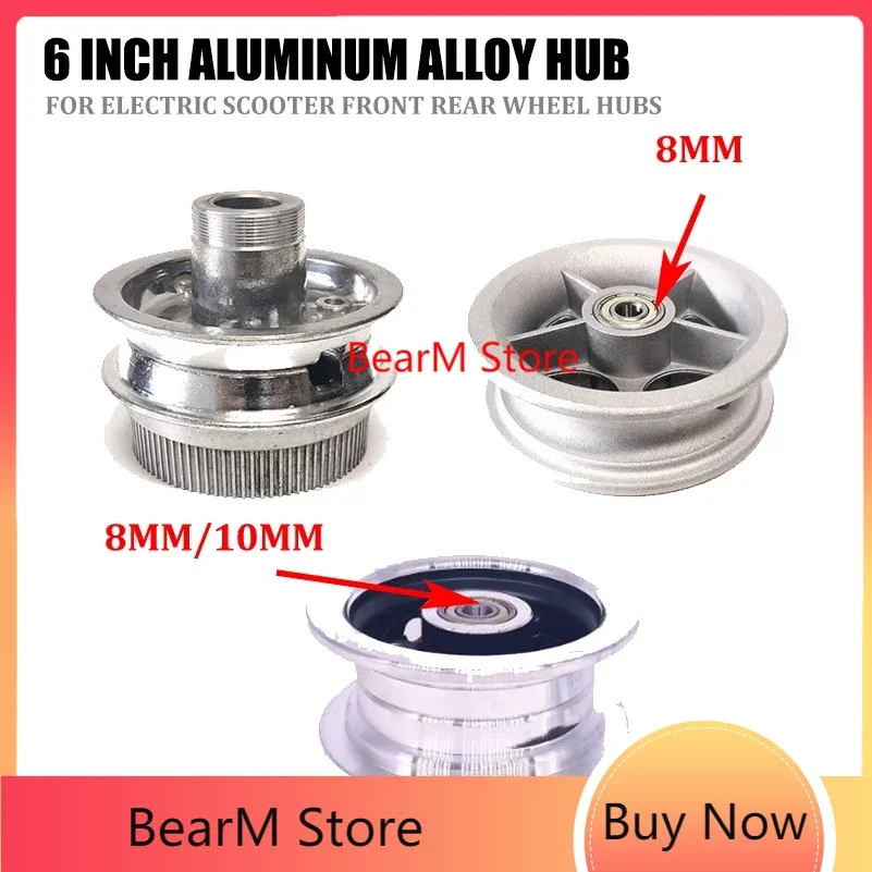 6 Inch Aluminum Alloy Wheel Hub 6X1 1/4 Steel Ring Motorized Scooter 6x2 Front Rear Accessories
6 Inch Aluminum Alloy Wheel Hub 6X1 1/4 Steel Ring Motorized Scooter 6x2 Front Rear Accessories