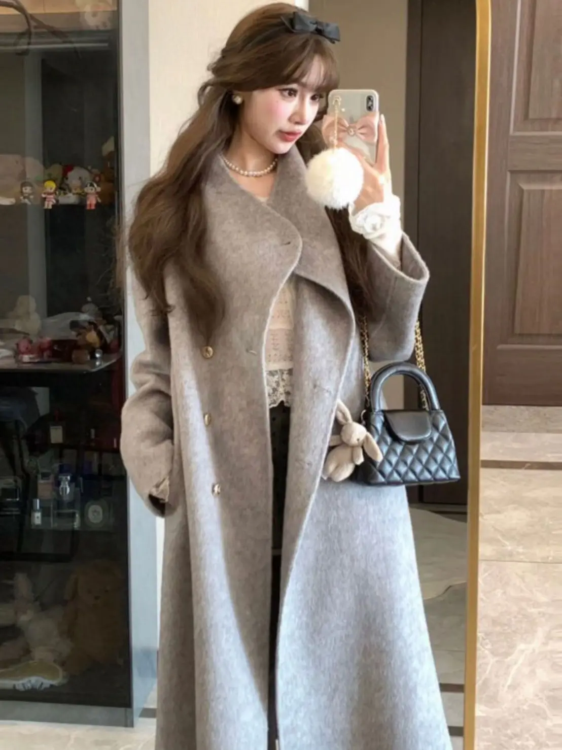 Шерстяное пальто Hebe Style с высокой талией, длинное, осенне-зимнее, модное, с воротником-стойкой, на двух пуговицах, серое, женское, премиум-класса
Шерстяное пальто Hebe Style с высокой талией, длинное, осенне-зимнее, модное, с воротником-стойкой, на двух пуговицах, серое, женское, премиум-класса